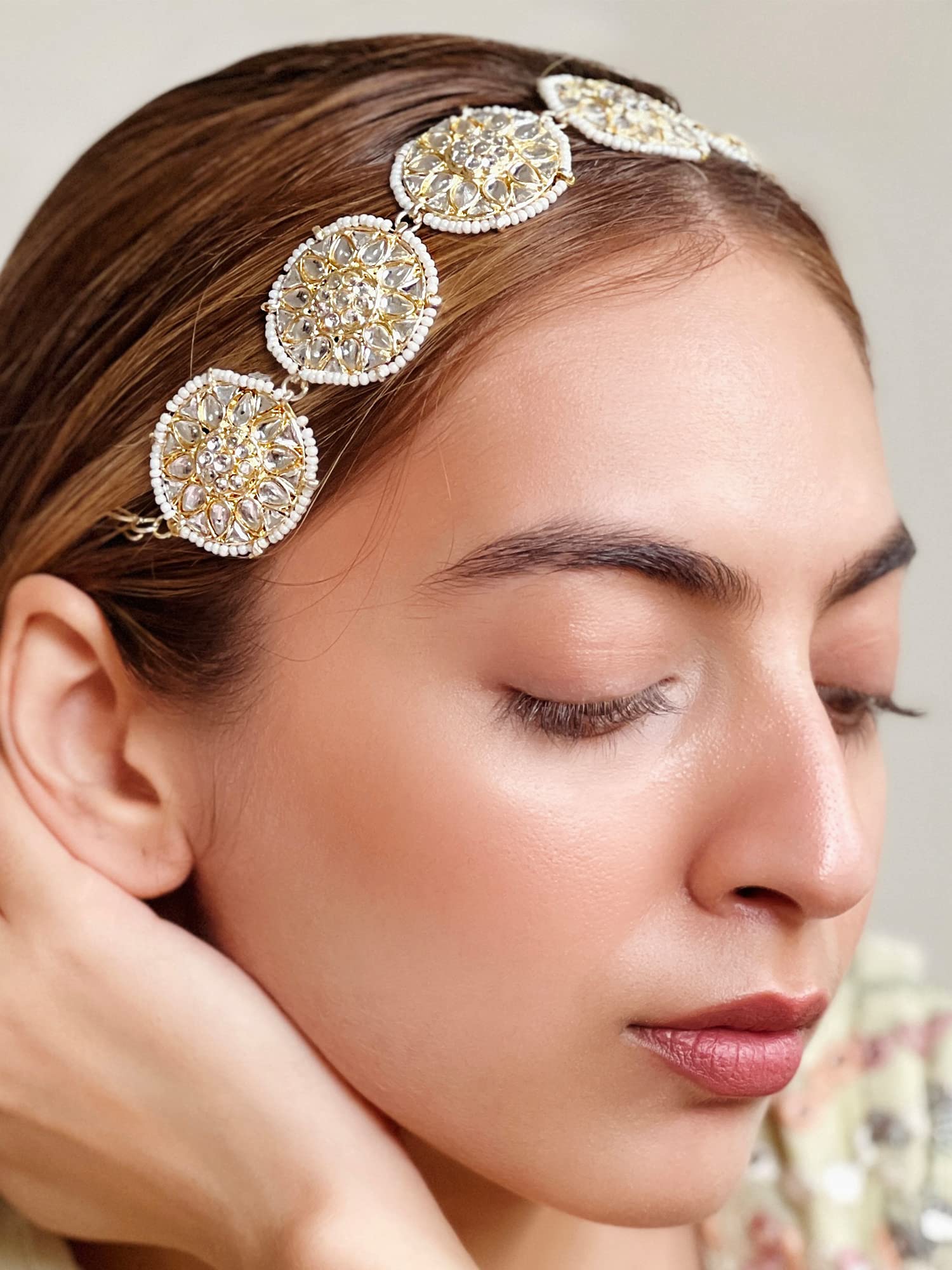 Nykaa Kundan Bridal Head Jewellery for Wedding